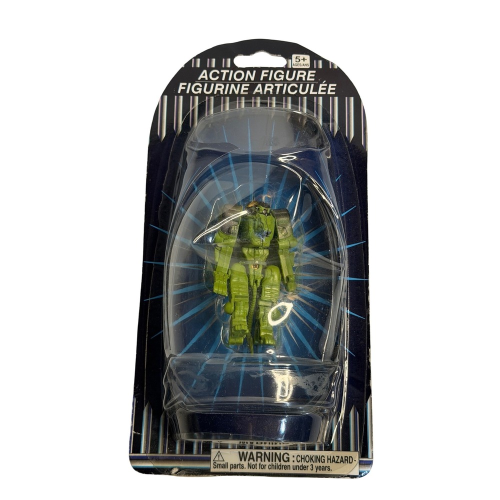 Greenbrier International Action Figure Green Robot Dinosaur Transforming Toy NIB